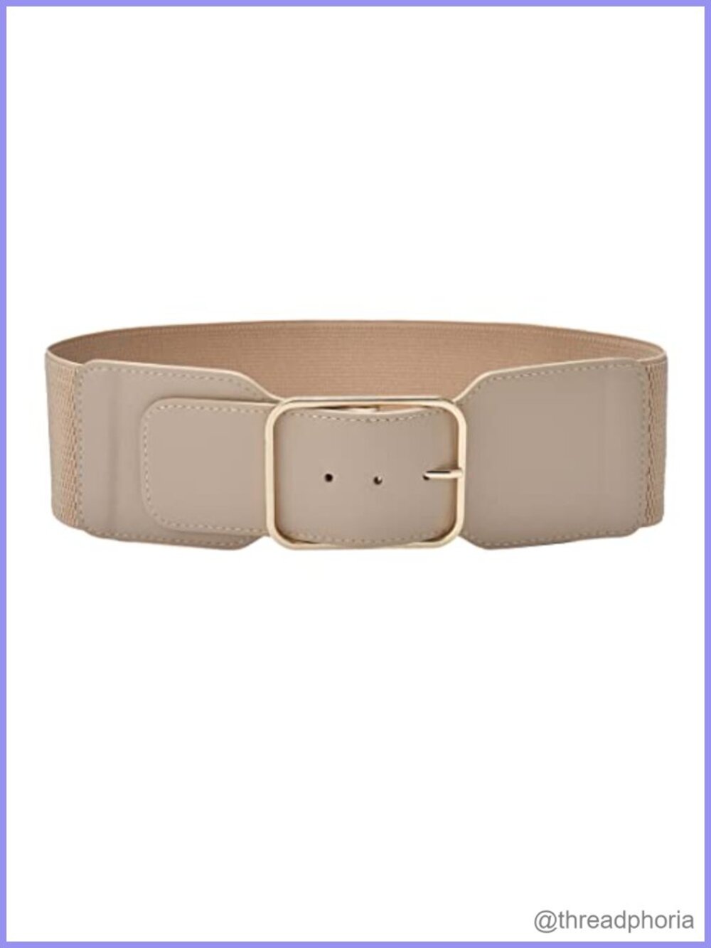 Wide Stretchy Cinch Belt Elastic Waist Ornament Pin Buckle